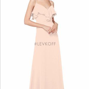 Bill Levkoff #7075 Size 2 Violet Bridesmaid Dress